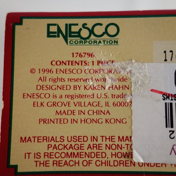 Vintage 1996 Enesco Decked Out For Christmas Santa Riverboat Casino Ornament - Picture 8 of 8